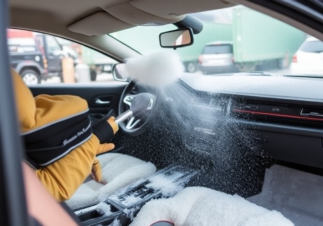 Dry Ice Blasting for Mildew Elimination in Car Interiors